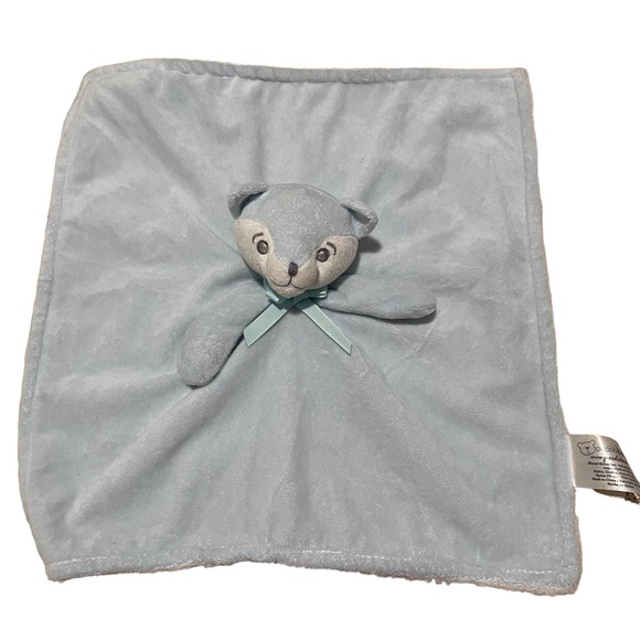 Piccolo Bambino Blue White fox Lovey security blanket - Picture 1 of 7